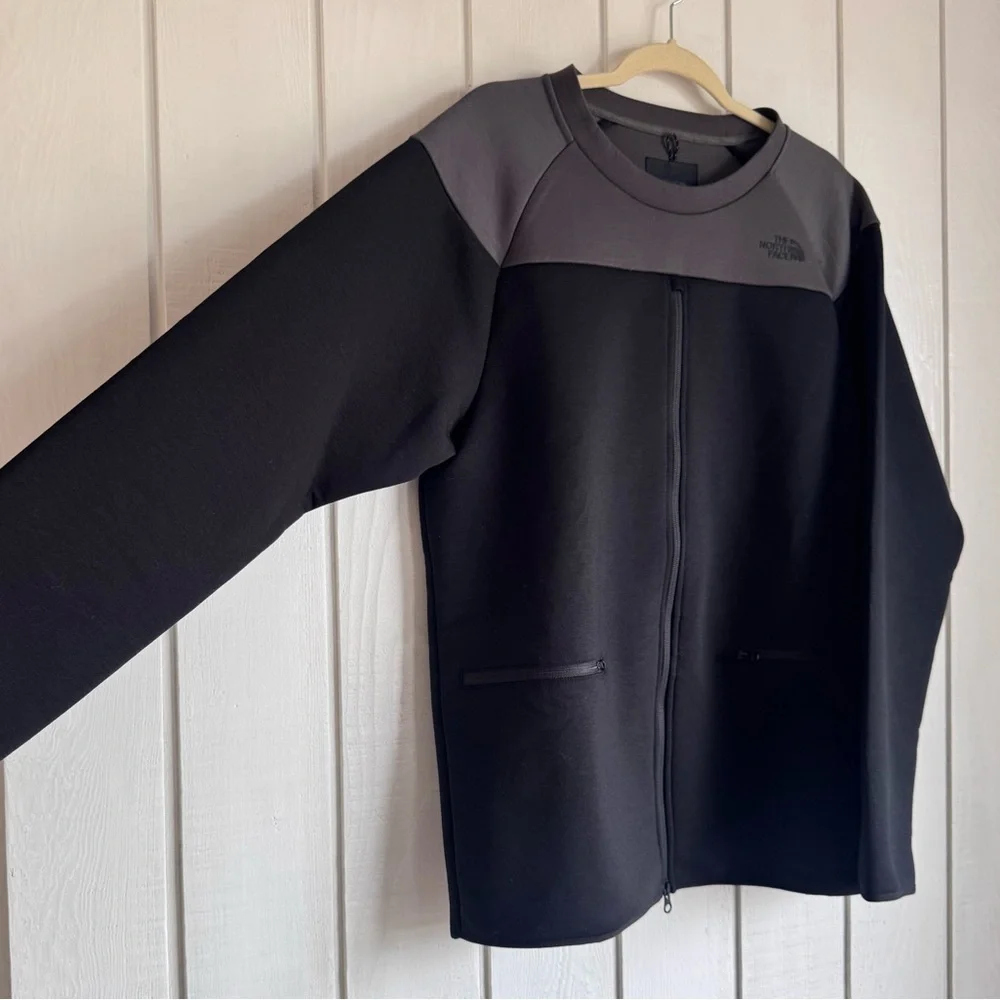 The North Face Black and Gray Jacket with Kangaroo Pocket